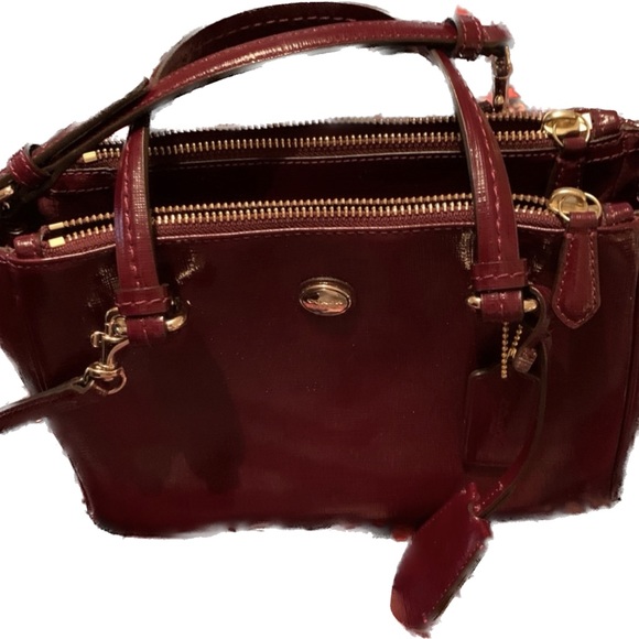 EUC COACH F32829 Peyton Leather Mini Carryall Satchel/Crossbody - Picture 2 of 9